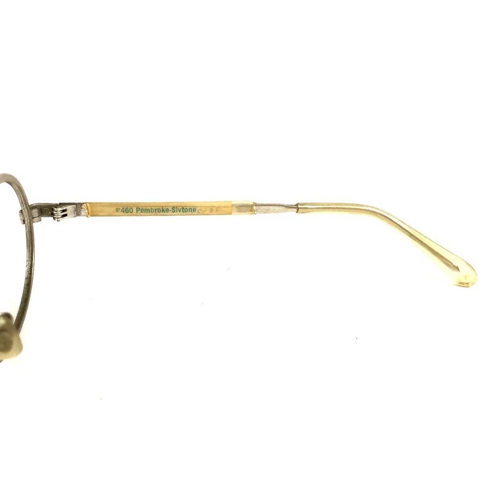 Vintage Universal Eyeglasses Frames #460 Pembroke-Slvtone Silvertone 50-20-130